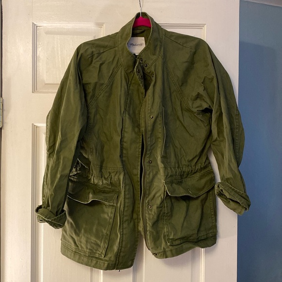 Madewell Green Army Utility Field Jacket Size M EUC - Picture 1 of 6